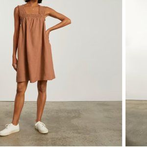 The Smocked Linen Dress